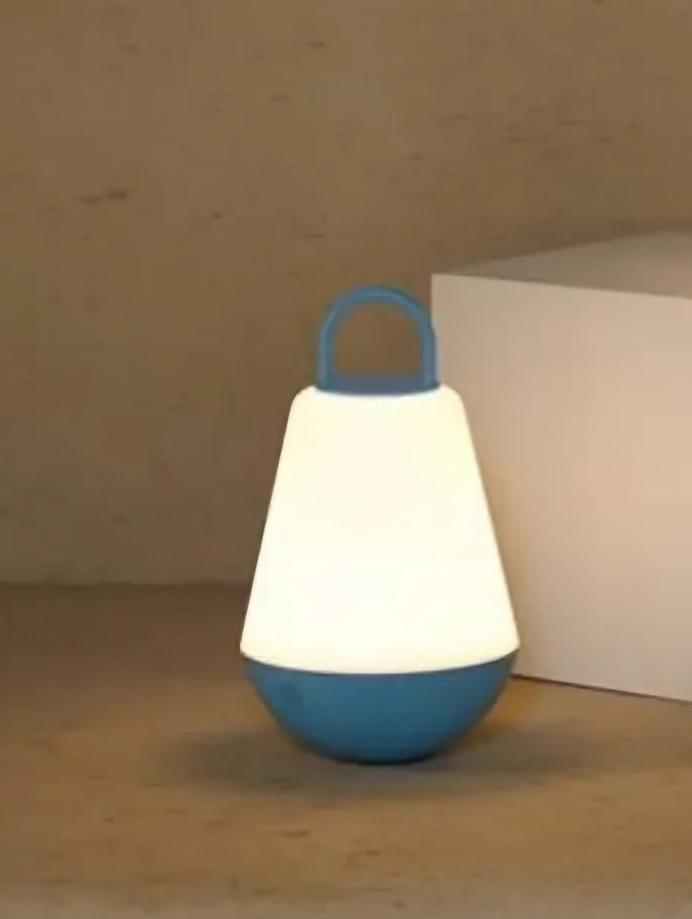 Blue Portable LED Lantern/ Table Lamp With On/Off Automatic Features
